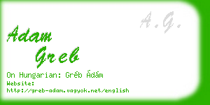 adam greb business card